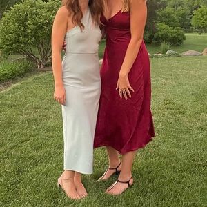 Asymmetrical Ruched Maxi Dress